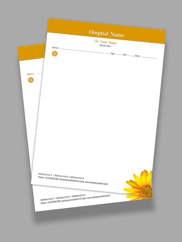Custom Premium Prescription Pad Design