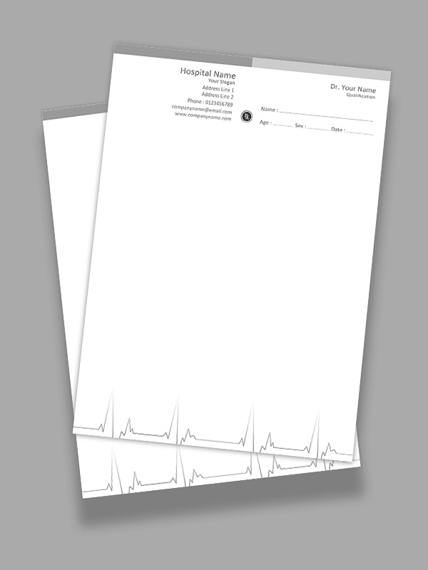 Custom Simple Prescription Pad Design