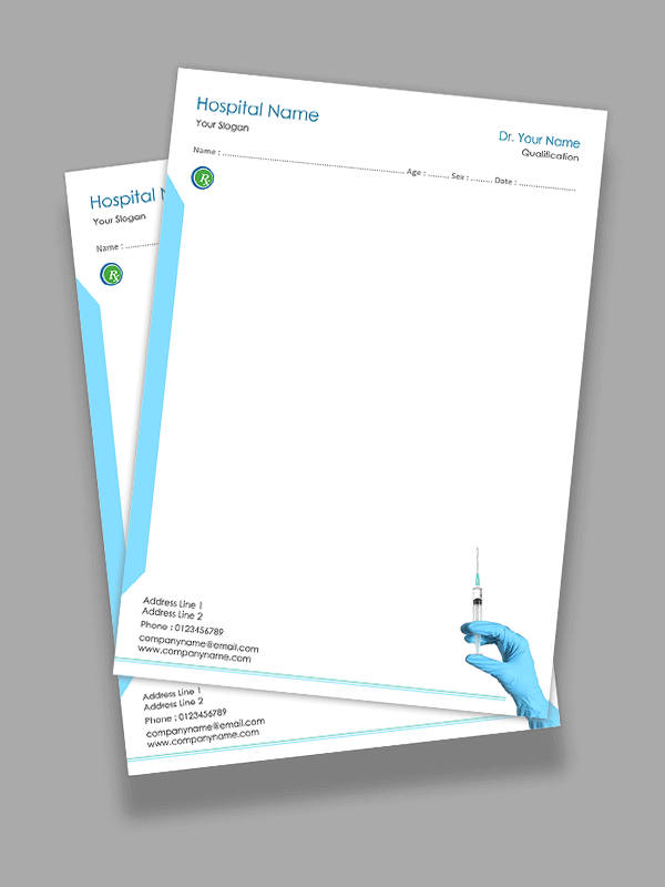 Custom Physician Prescription Pad Design