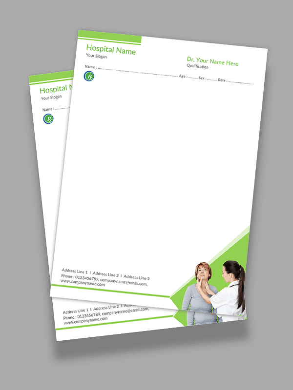 Custom Ayurvedic Prescription Pad Design