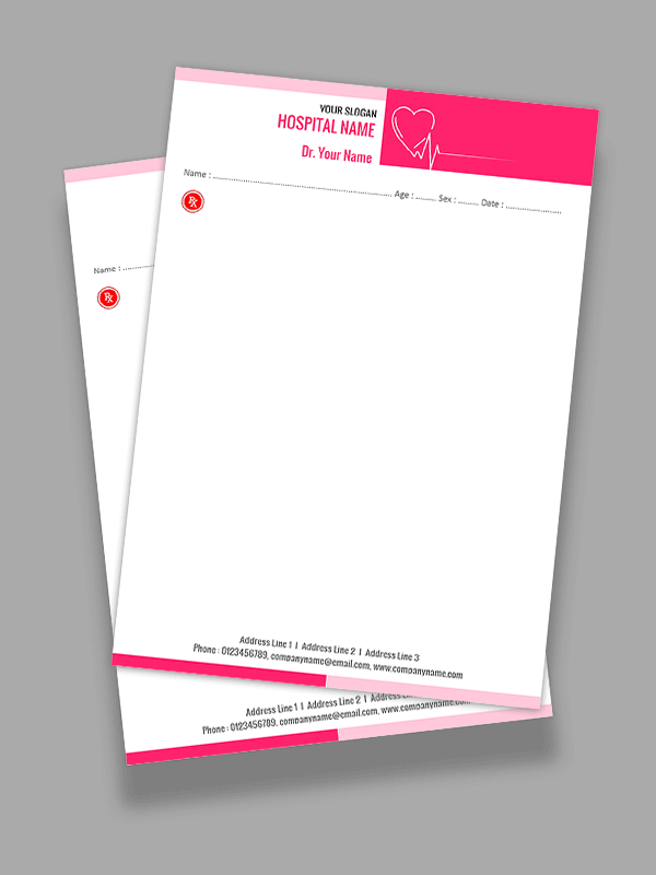 Custom Cardiologist Prescription Pad Design