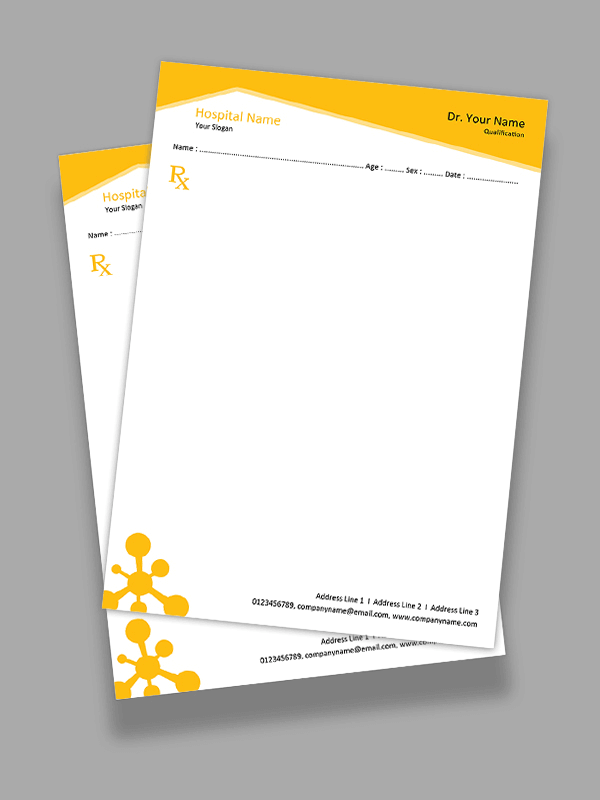 Custom Premium Prescription Pad Design