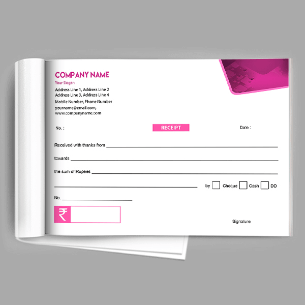 Custom Classic  Receipt Design