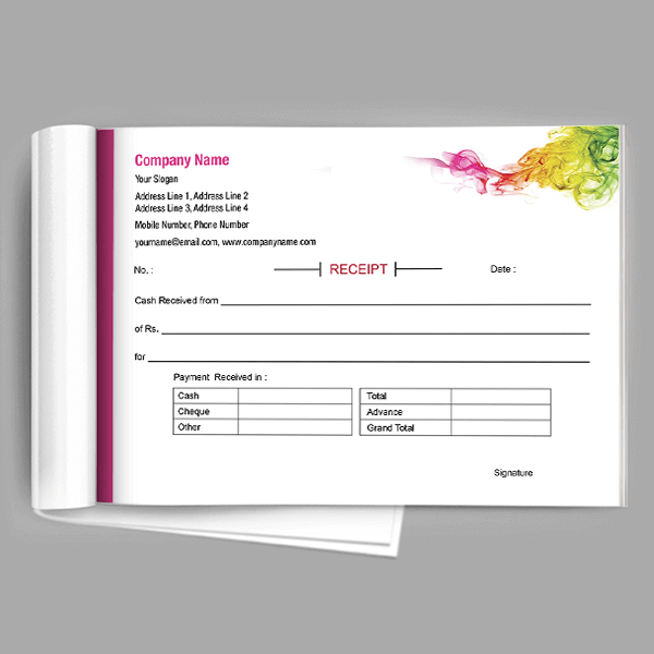Custom Premium Paint Shop Receipt Design