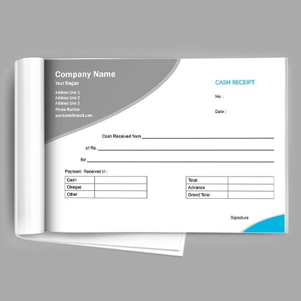 Custom Professional  Receipt Design