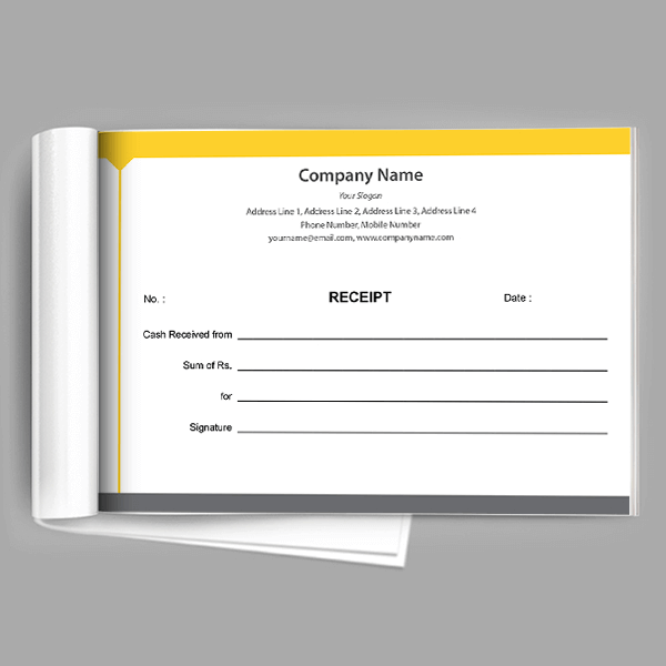 Custom Consultancy  Receipt Design