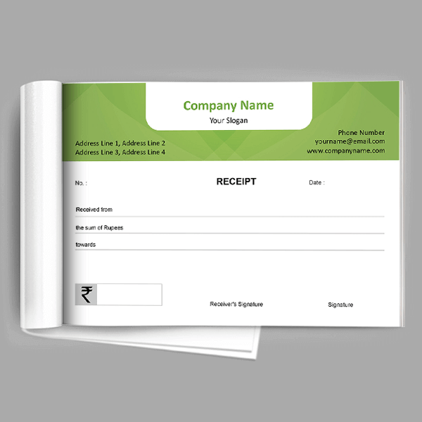Custom Premium  Receipt Design