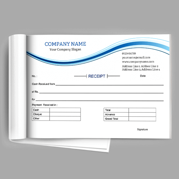 Custom Professional  Receipt Design