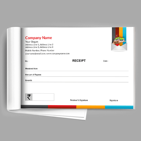 Custom Construction Company  Receipt Design
