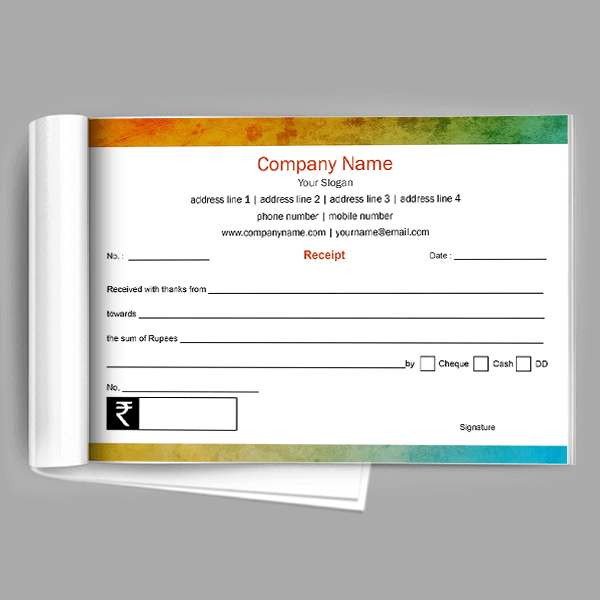 Custom Premium  Receipt Design