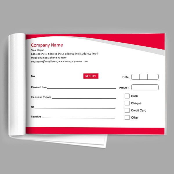 Custom Premium  Receipt Design