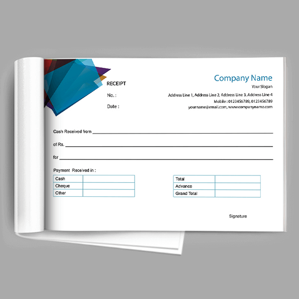 Custom Professional Receipt Design