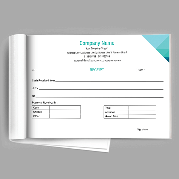 Custom Professional  Receipt Design