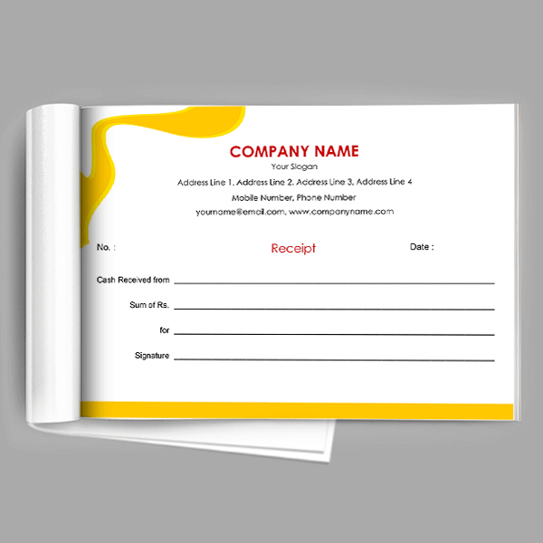 Custom Paint Shop Receipt Design