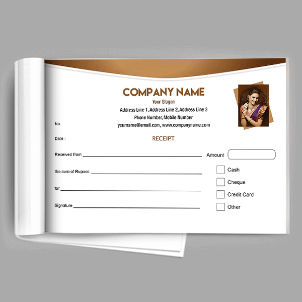 Custom Jewellery Receipt Design