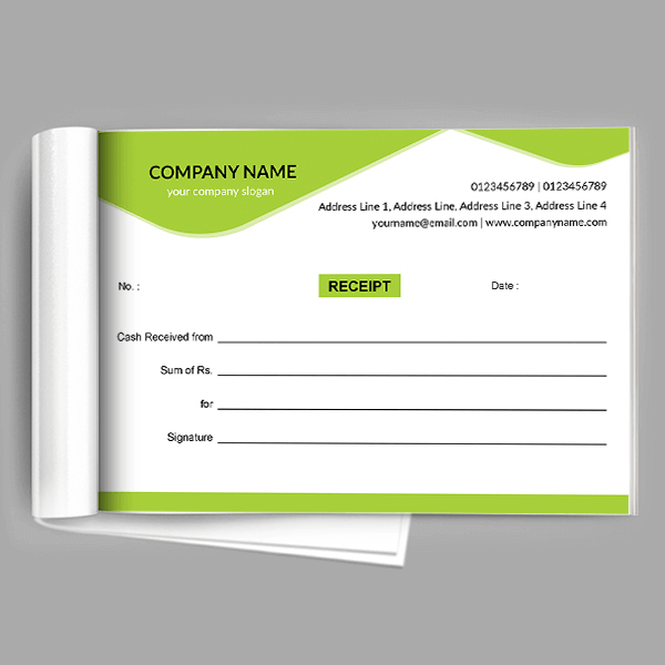 Custom professional Receipt Design