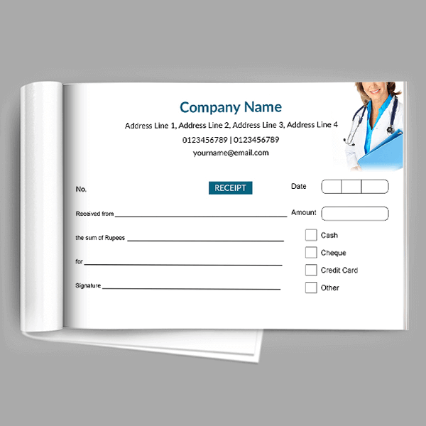 Custom Doctors Receipt Design