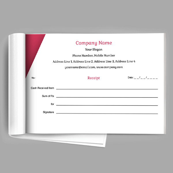 Custom Beauty Spa Receipt Design