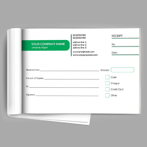 Custom Management Receipt Design