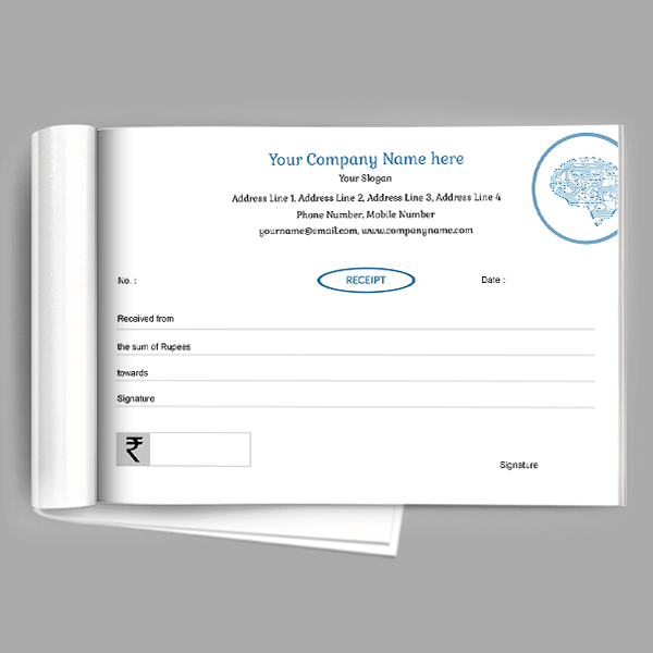 Custom Computer Spare parts Receipt Design