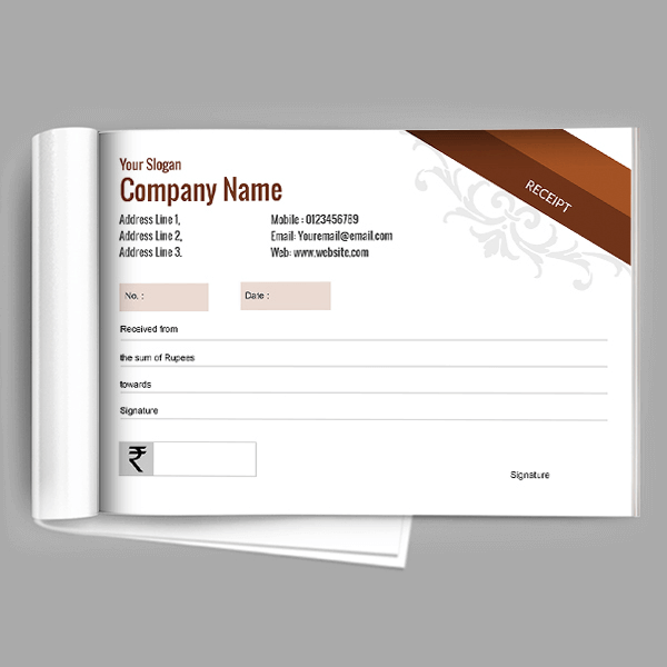 Custom Abstract  Receipt Design
