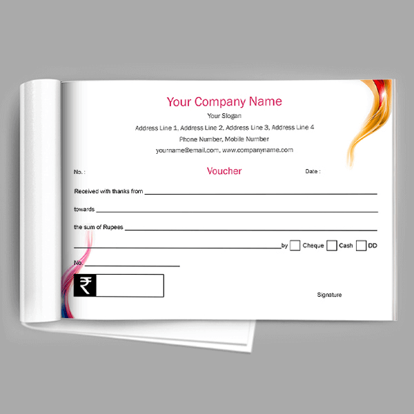 Custom Abstract  Receipt Design