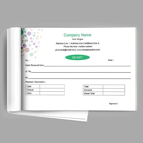 Custom Classic  Receipt Design