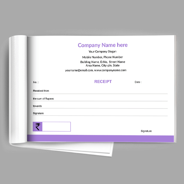 Custom Professional Receipt Design