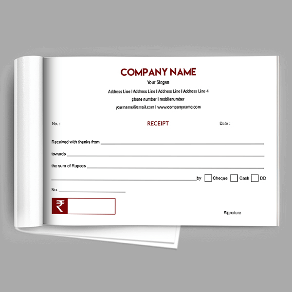 Custom Professional Receipt Design