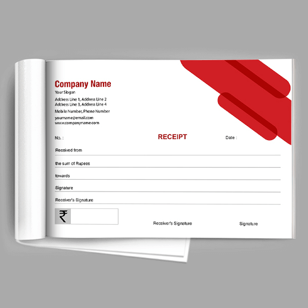 Custom Professional Receipt Book