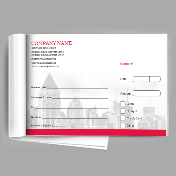 Custom Doctor Receipt Book
