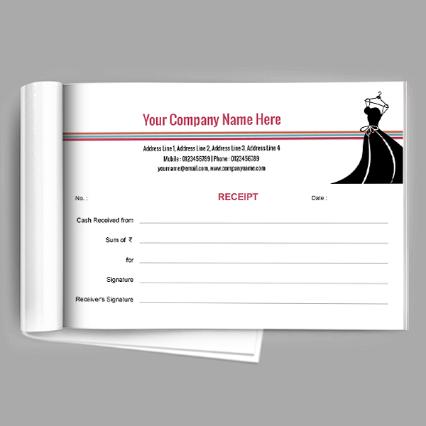 Custom Premium Receipt Book