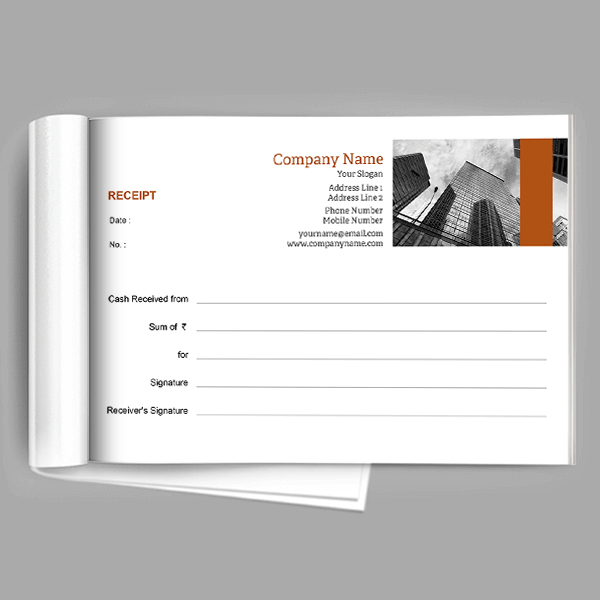 Custom Physician Receipt Book