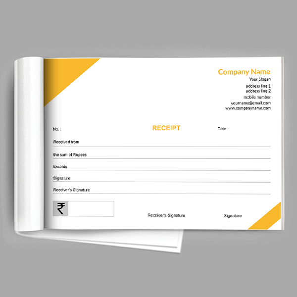 Custom Consultancy Receipt Book