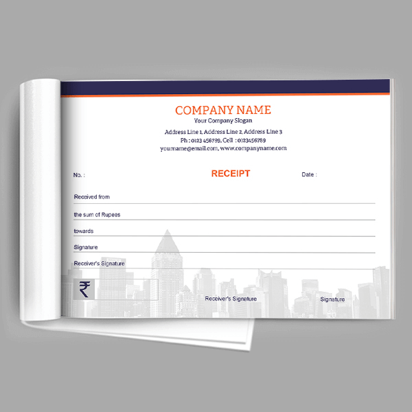 Custom Normal Receipt Book
