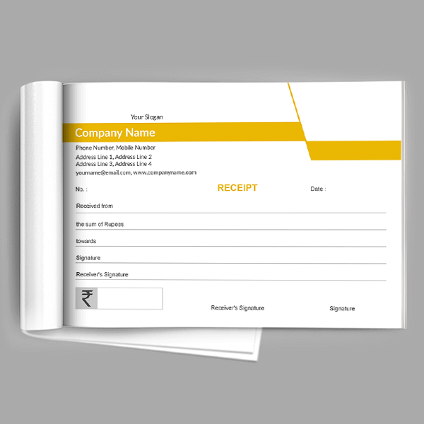 Custom Painter Receipt Book
