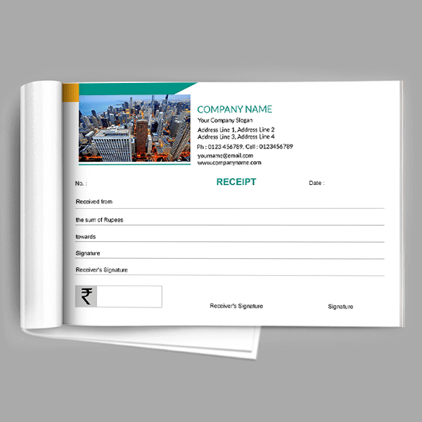 Custom Construction Receipt Book