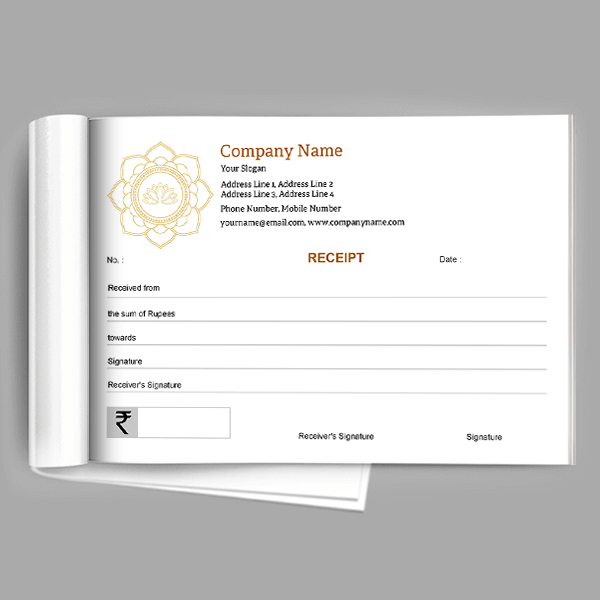 Custom Premium Receipt Book