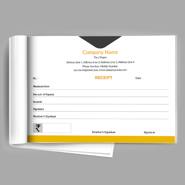 Custom Courier Receipt Book