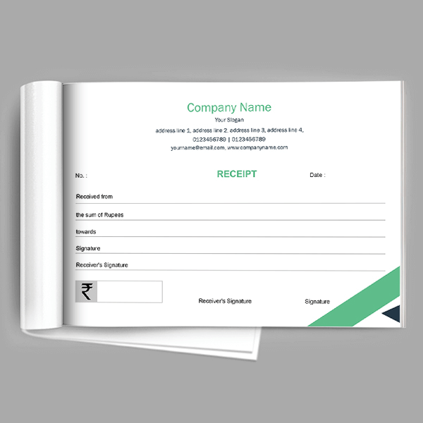 Custom Secretary Receipt Book