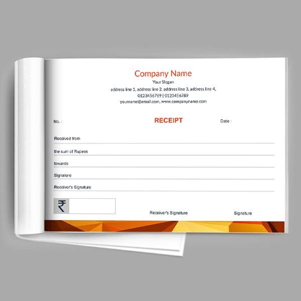 Custom Artist Receipt Book