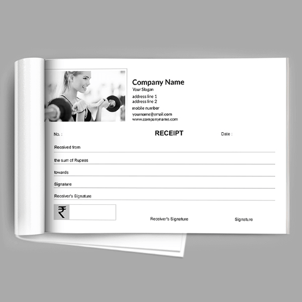 Custom Plain Receipt Book