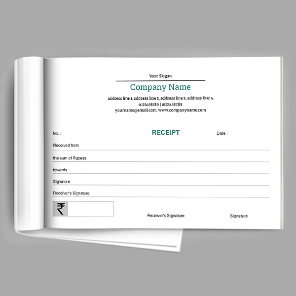 Custom Architect Receipt Book