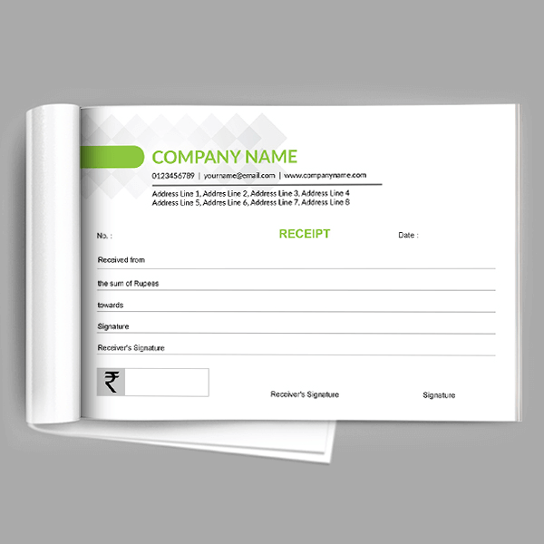 Custom Executive Receipt Book
