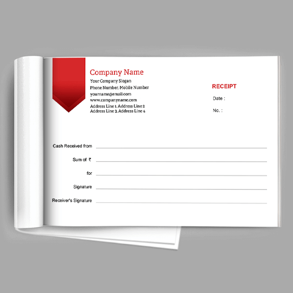 Custom Tailor Receipt Book
