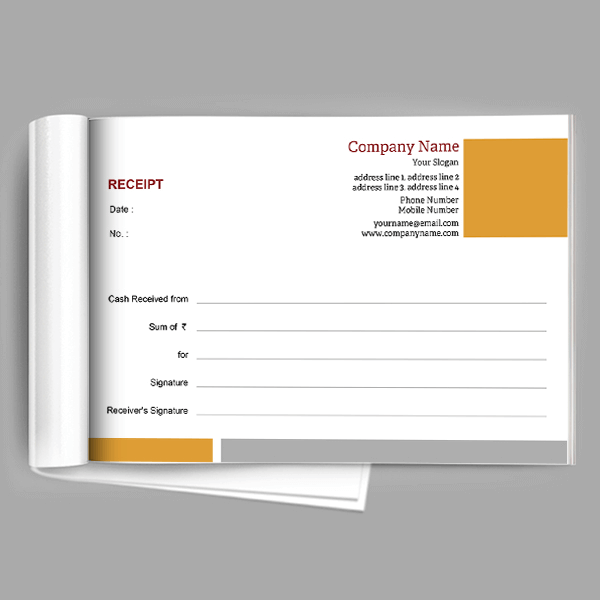 Custom Consultancy Receipt Book