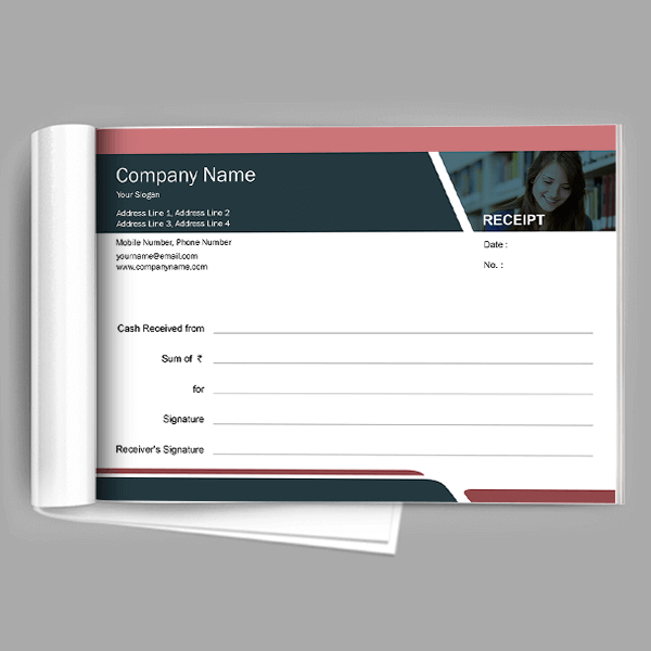 Custom Business Receipt Book