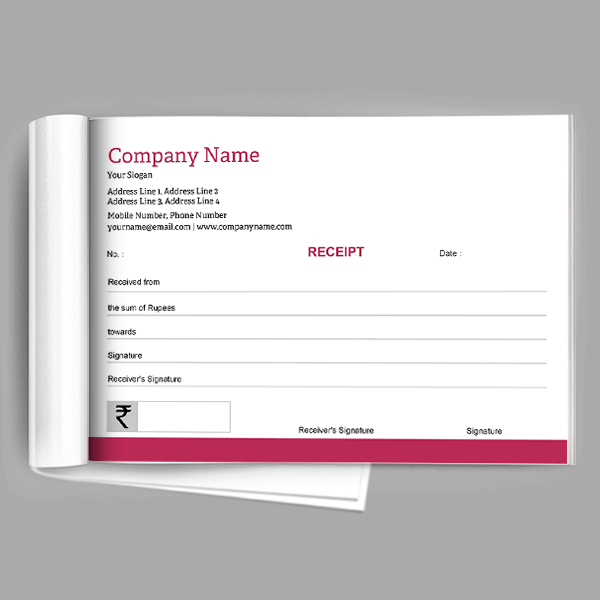 Custom Fashion Receipt Book