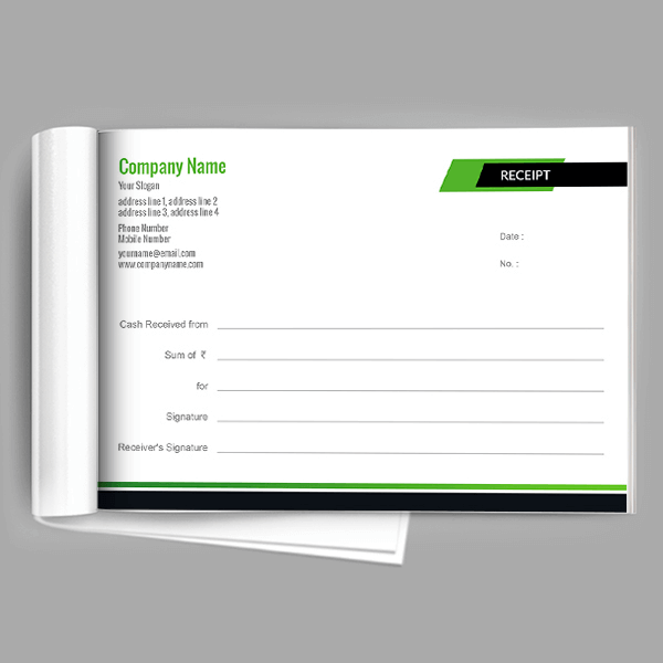 Custom Personal Receipt Book