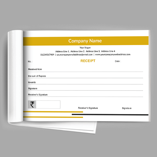 Custom Library Receipt Book
